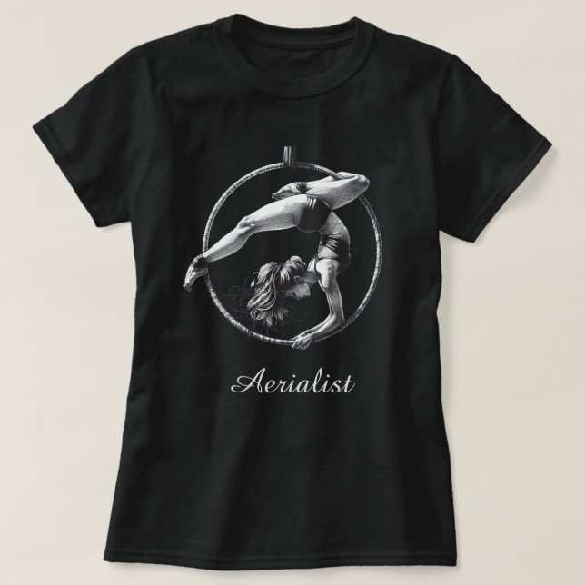 Camiseta Aerialista Lyra de aro aéreo (Diseño del anverso)