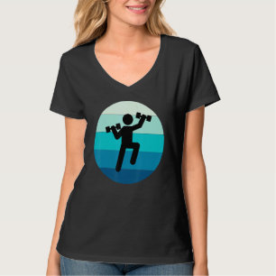Camiseta Aeróbic Acuático Fitness Acuático Ejercicio Entren