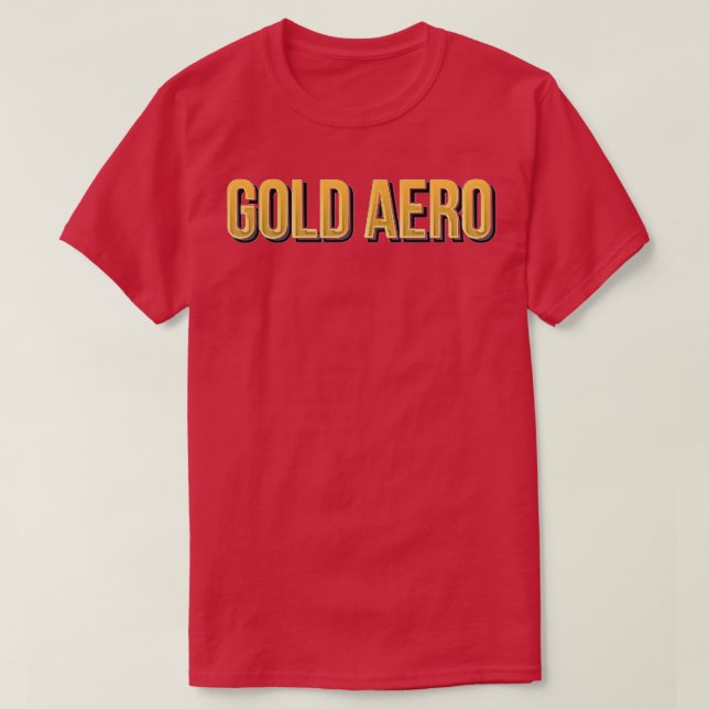 Camiseta Aerobic Gold (Diseño del anverso)