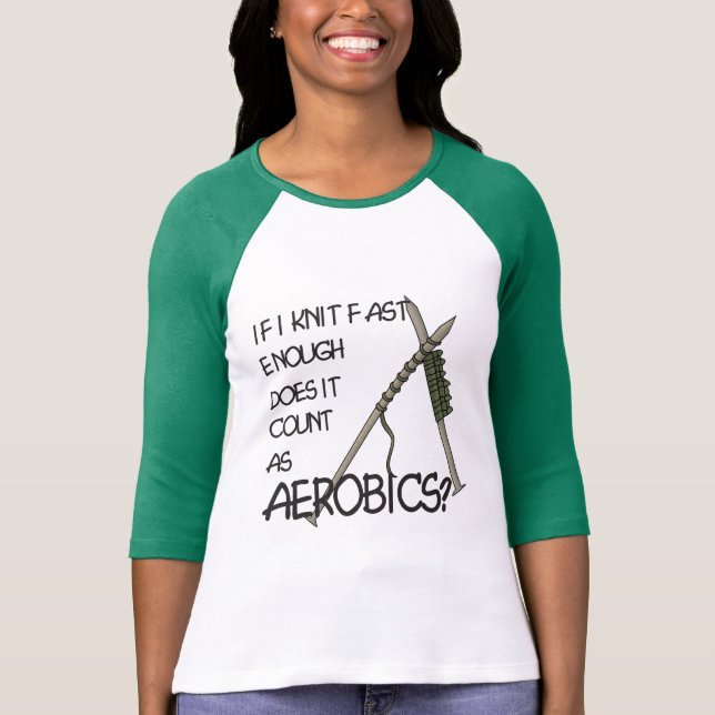 Camiseta Aeróbicos que hacen punto (Anverso)