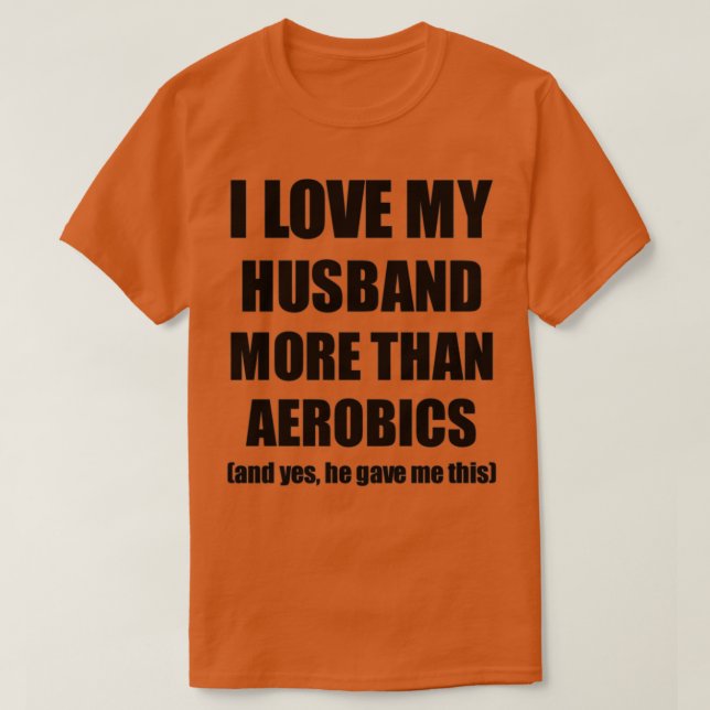 Camiseta Aerobics Wife Funny Valentine Gift Idea For My Spo (Diseño del anverso)