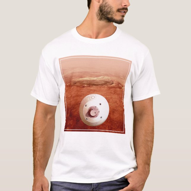 Camiseta Aeródromo Con Perseverancia Rover Descent To Mars (Anverso)