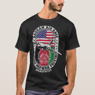 Camiseta Aeródromo de la Base Aérea de Bagram USAF Afghanis