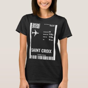 Camiseta Aeródromo de pasaje de embarque de las Islas Vírge