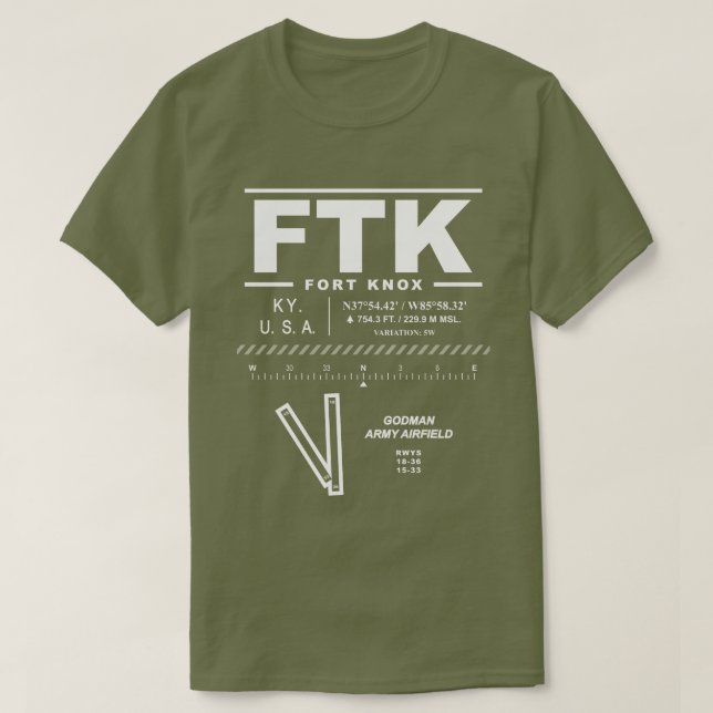 Camiseta Aeródromo del Ejército Godman FTK (Diseño del anverso)
