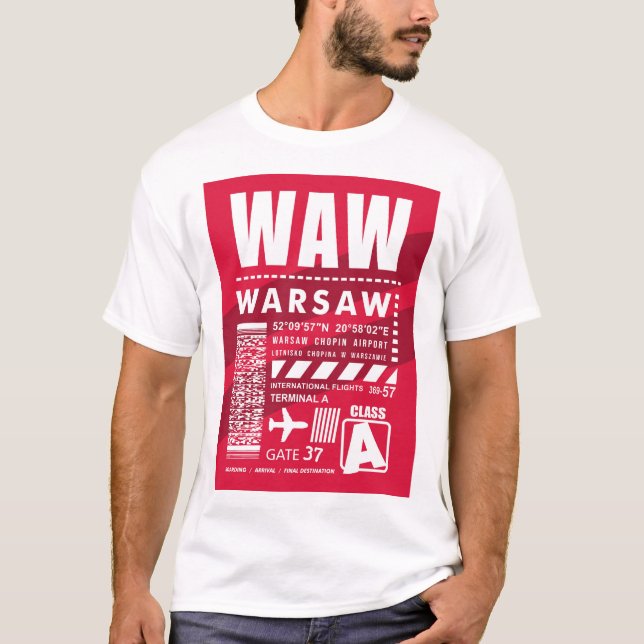 Camiseta Aeródromo WAW Varsovia (Anverso)