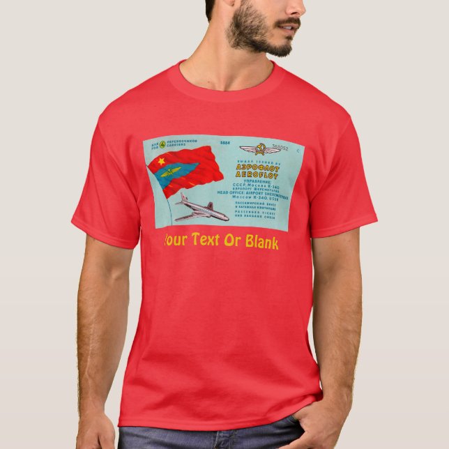 Camiseta Aeroflot Passenger Ticket (Anverso)