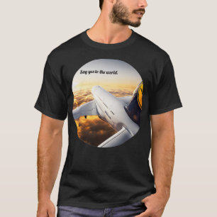 Camiseta Aerolínea alemana en diseño aéreo