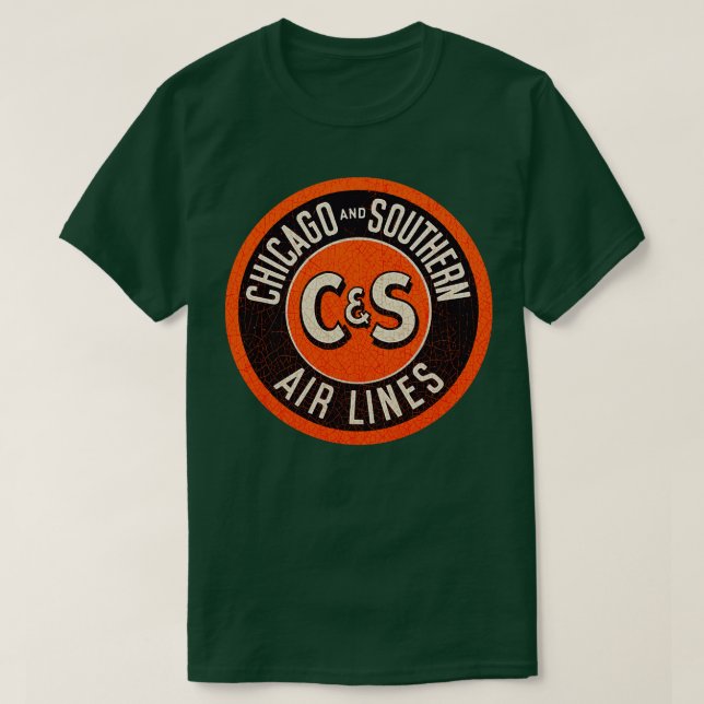 Camiseta Aerolíneas Chicago y Southern (Diseño del anverso)