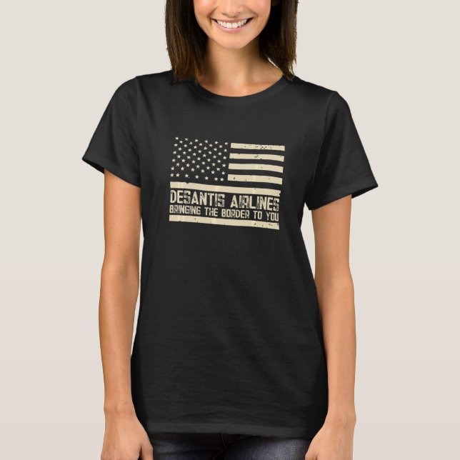 Camiseta Aerolíneas DeSantis Azul  2 (Anverso)