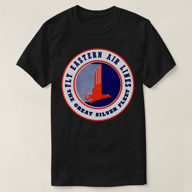 Camiseta Aerolíneas orientales de los años 1960 (Diseño del anverso)