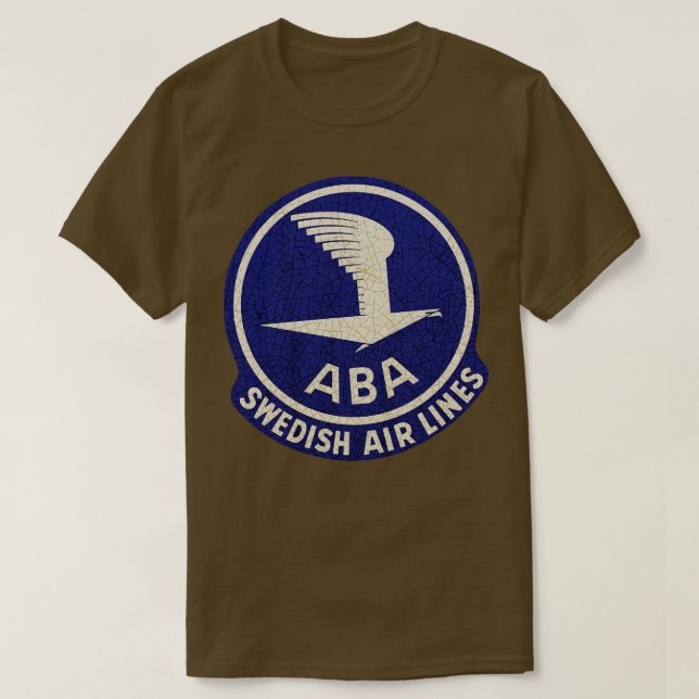Camiseta Aerolíneas suecas (Diseño del anverso)