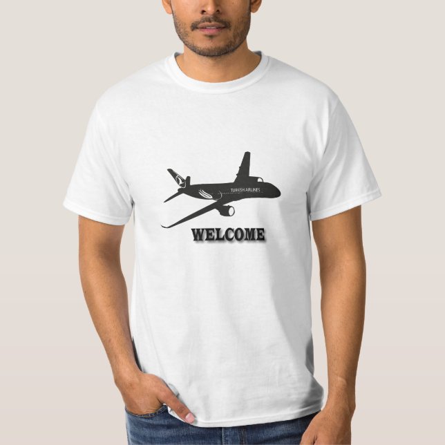 Camiseta Aerolíneas turcas de bienvenida (Anverso)