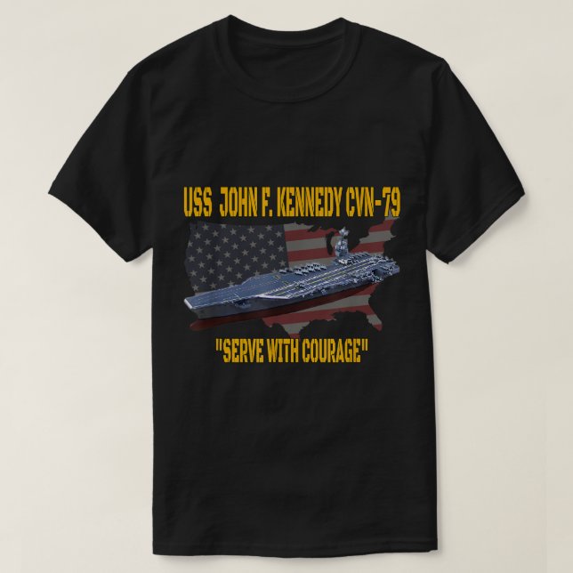 Camiseta Aeronave Carrier USS John F. Kennedy CVN-79 Vetera (Diseño del anverso)