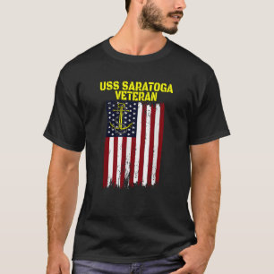 Camiseta Aeronave Carrier USS Saratoga CV 60 CVA 60 Veteran