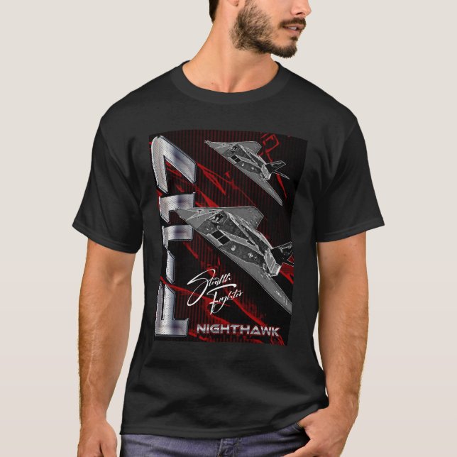 Camiseta Aeronave de ataque sigiloso Lockheed F-117 Nightha (Anverso)