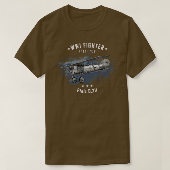 Camiseta Aeronave de combate Pfalz WI 1 (Diseño del anverso)