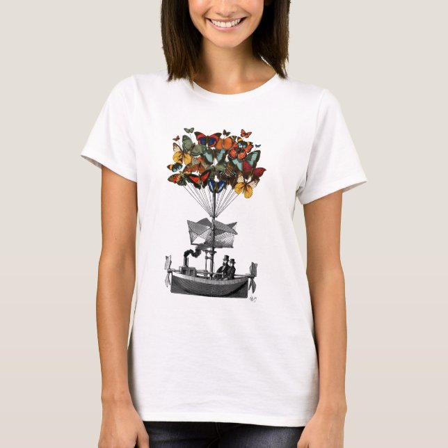 Camiseta Aeronave de mariposa 2 (Anverso)