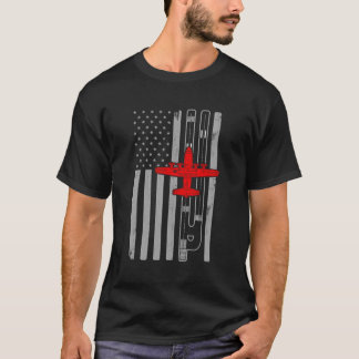 Camiseta Aeronave de tiro C130 Hércules Aeronave Bandera Am