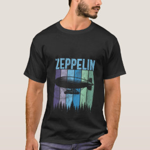 Camiseta Aeronave distintiva Ze de Womens Retro Zeppelin 70