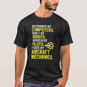 Camiseta Aeronave Mecánica Aviación Mechanic Avión Mecha