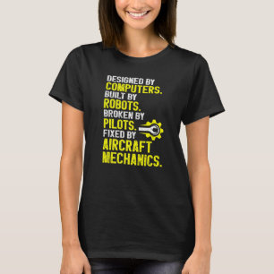 Camiseta Aeronave Mecánica Aviación Mechanic Avión Mecha