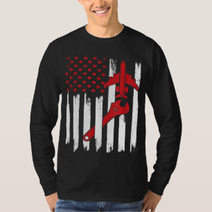 Camiseta Aeronave Mechanic Aviation Technicians American Fl