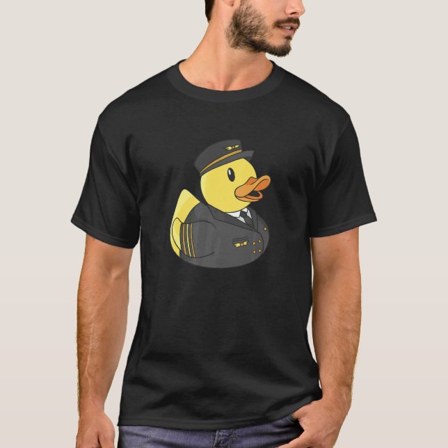 Camiseta Aeronave piloto del Duck de caucho Ducky Rubber Du (Anverso)