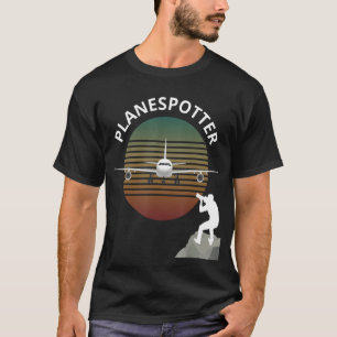 Camiseta Aeronave piloto piloto de avistamiento de aerolíne