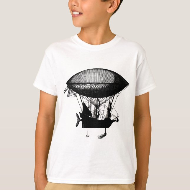 Camiseta Aeronave pirata Steampunk (Anverso)