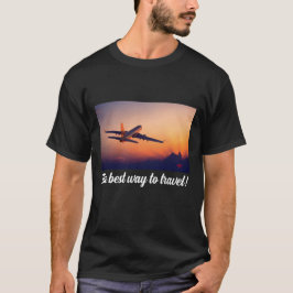 Camiseta Aeronaves aéreas al atardecer
