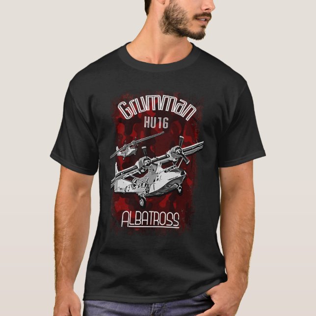 Camiseta Aeronaves de Albatross Grumman HU-16 (Anverso)