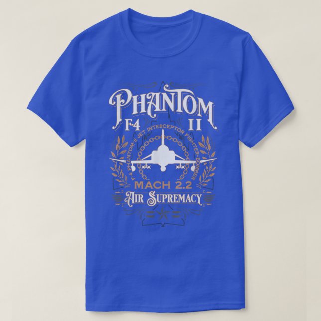 Camiseta Aeronaves de caza con bomberos clásicos F4 Phantom (Diseño del anverso)