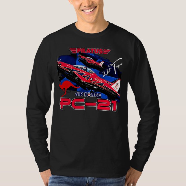 Camiseta Aeronaves de entrenamiento piloto avanzado Pilatus (Anverso)