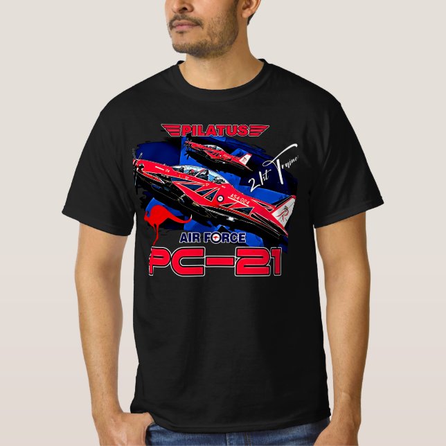 Camiseta Aeronaves de entrenamiento piloto avanzado Pilatus (Anverso)