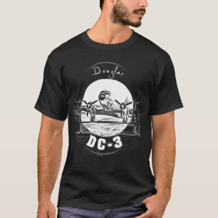 Camiseta Aeronaves de época DC-3 de la Segunda Guerra Mundi