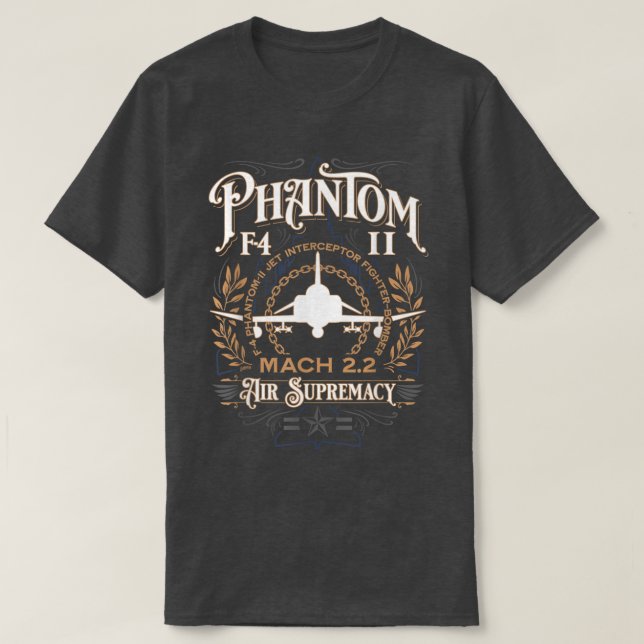 Camiseta Aeronaves de Jet de F-4 Phantom II (Diseño del anverso)