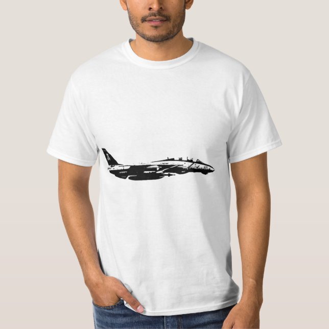 Camiseta Aeronaves de la Marina VF-103 Jolly Rogers F-14 To (Anverso)