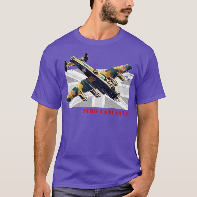 Camiseta Aeronaves de la RAF británica Avro Lancaster Bombe (Anverso)