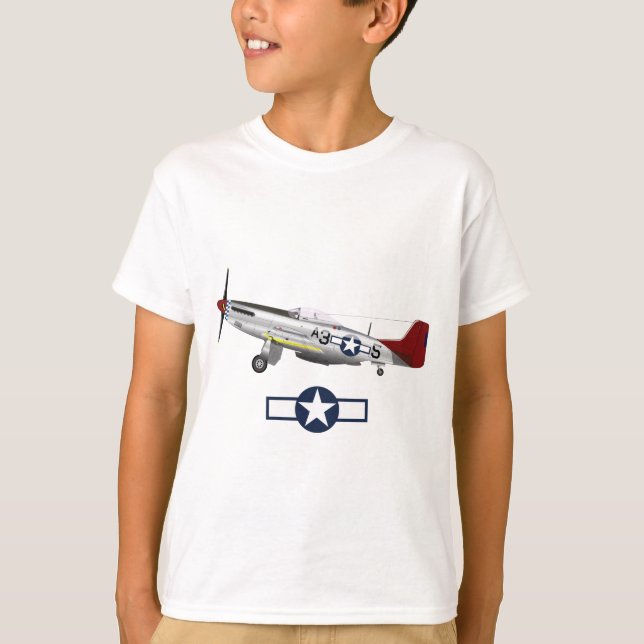 Camiseta Aeronaves estadounidenses de la Segunda Guerra Mun (Anverso)