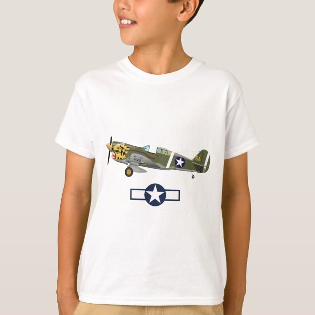 Camiseta Aeronaves estadounidenses de la Segunda Guerra Mun (Anverso)