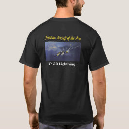 Camiseta Aeronaves favoritas del relámpago Aces P-38