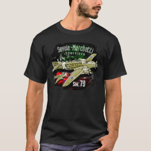 Camiseta Aeronaves italianas Sovia Marcheti sparviero sm-79