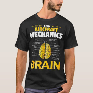 Camiseta Aeronaves Mecánica Aviación Cerebral 3