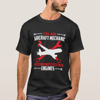 Camiseta Aeronaves Mecánicas Reparación Aeronáutica Técnica