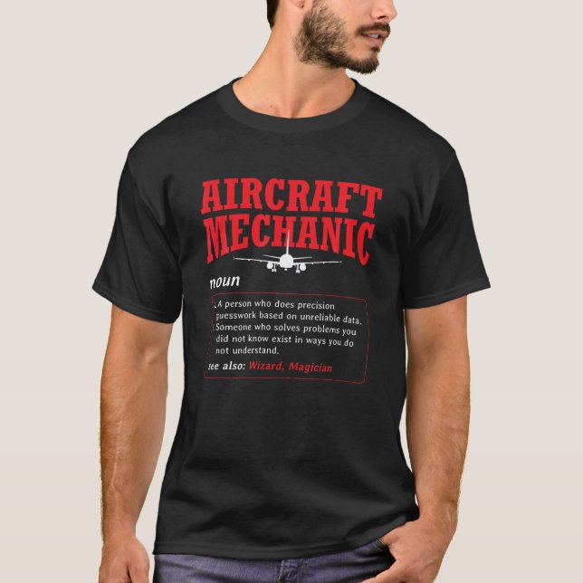 Camiseta Aeronaves Mechanic Definition Aeronaves Mec (Anverso)