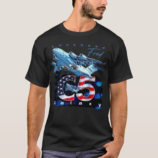 Camiseta Aeronaves militares Lockheed C-5 Galaxy USAF (Anverso)