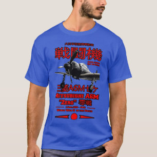 Camiseta Aeronaves Mitsubishi A6M Zero A6M Fighter