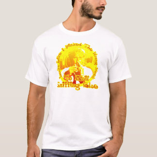 Camiseta Aeroplano abandonado oliendo el pegamento
