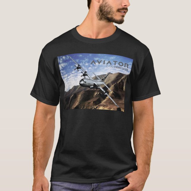 Camiseta Aeroplano de los militares de C-130 HÉRCULES (Anverso)